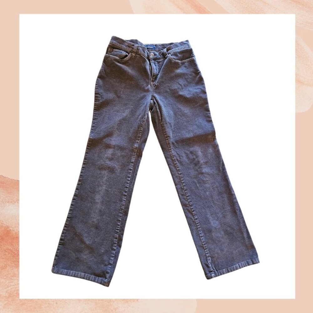 Sonoma Life Style Dark Gray Corduroy Straight Leg Pants